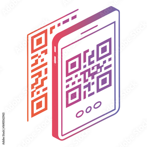 Isometric qr code scanning on smartphone for digital information access