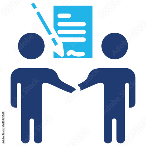 Negotiation Contract Icon