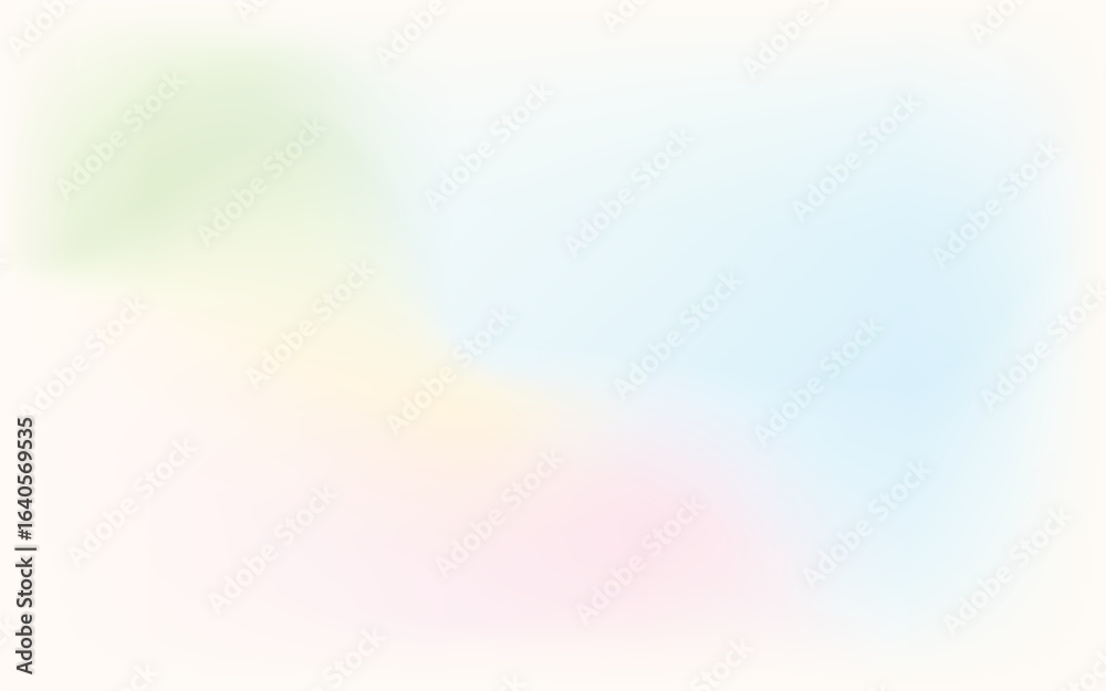 Obraz premium Bright Soft Pastel Mesh Gradient Background Vector