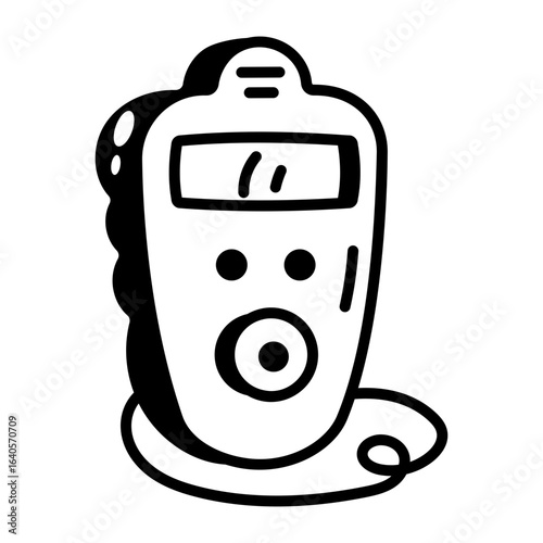 A sketchy style icon representing storm detector