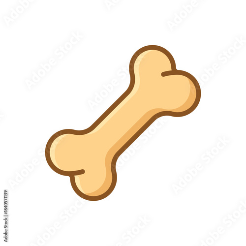 Dog bone icon in cartoon style. Human skeleton vector illustration on isolated background. Healthy orthopedic sign business concept.