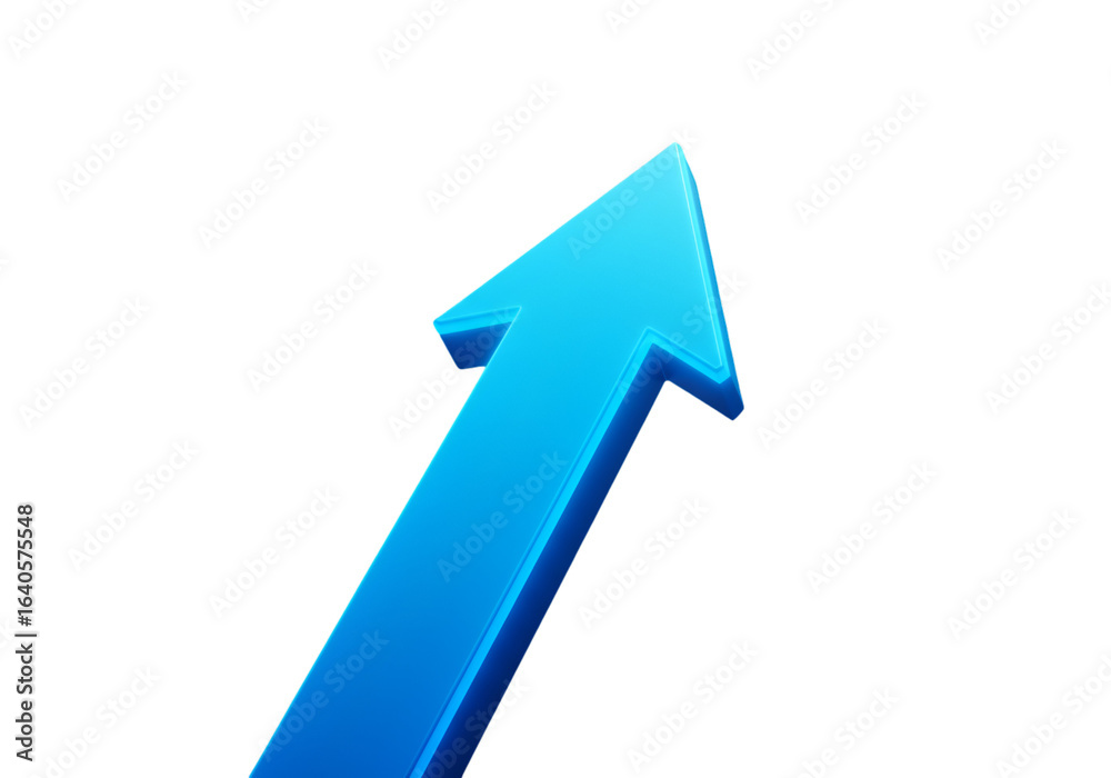 Blue Arrow Pointing Up On Black Background Illustration Blue Arrow Pointing Up On Black Background Illustration