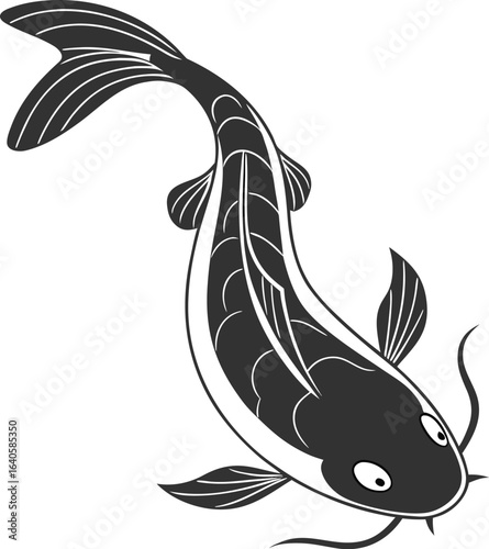black and white fish