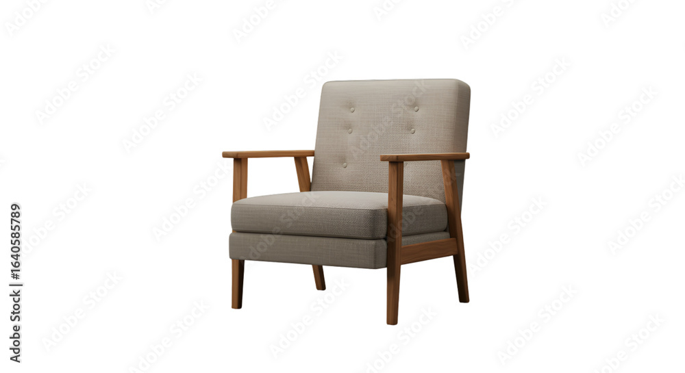 Isolated 3D Render of Modern Armchair on a Transparent Background Isolated 3D Render of Modern Armchair on a Transparent Background