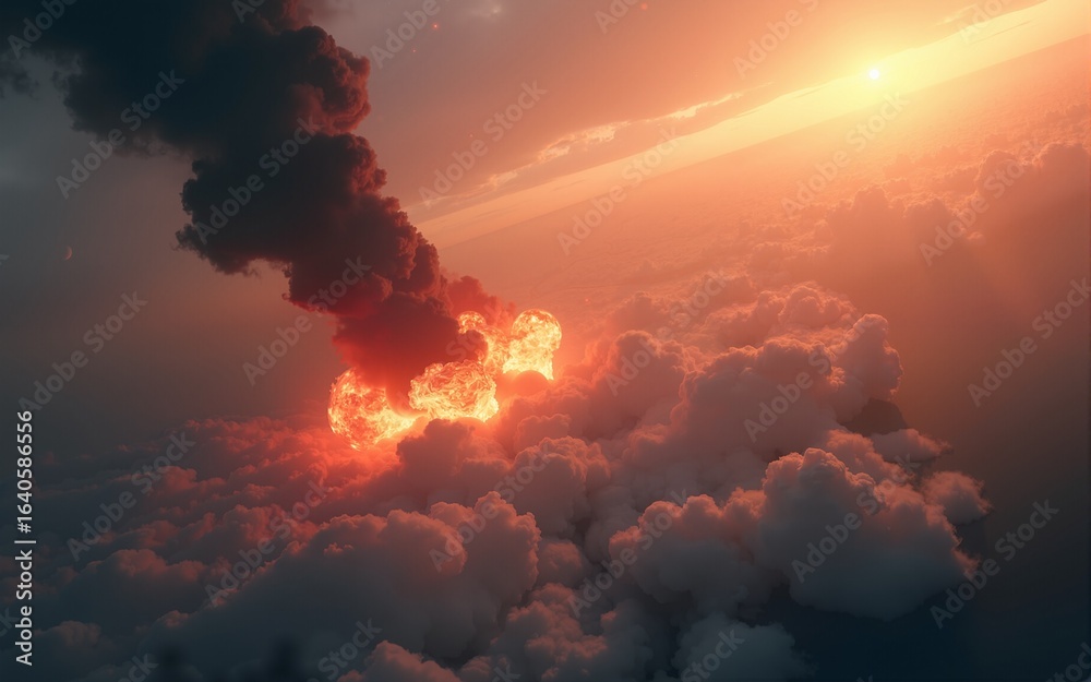 © li - Conceptual image of war between China and Taiwan. High quality