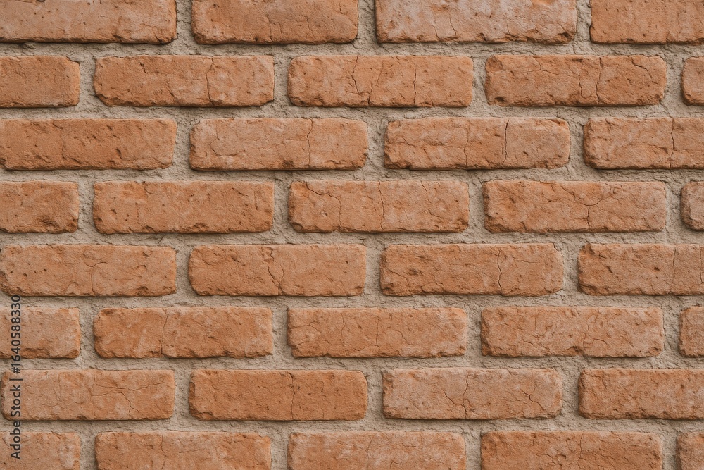 Obraz premium Red Brick Wall Background: Textured Surface for Construction and Design, Interior or Exterior Element