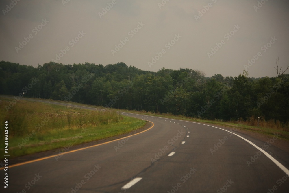 Fototapeta premium road in the rain