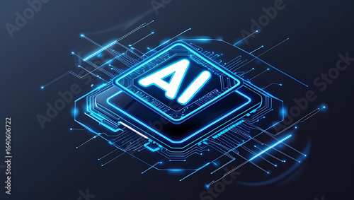 AI Core Conceptual Technology Illustration Showcasing Foundational Artificial Intelligence Principles, Neural Network Architecture, Data Processing Pipelines, Machine Learning Algorithms