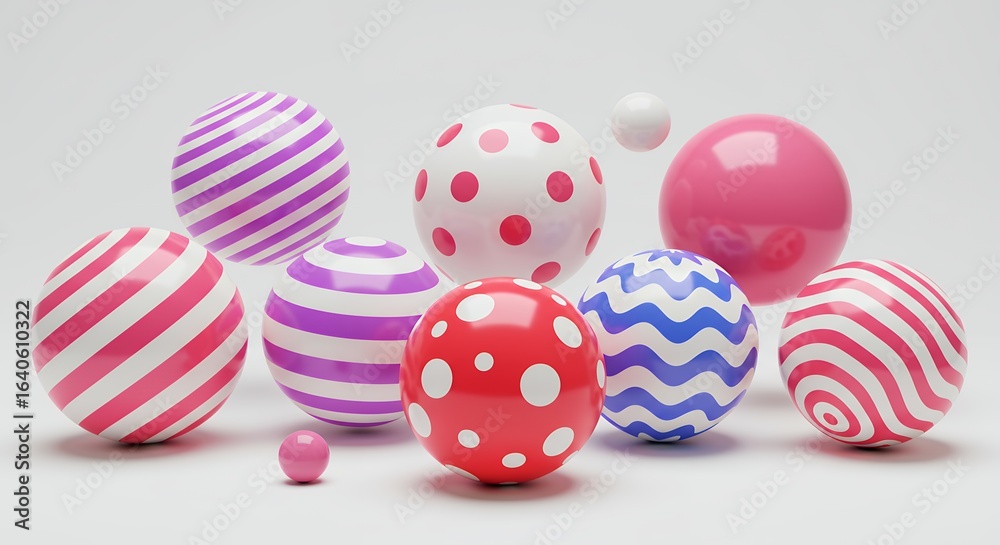 Fototapeta premium Colorful abstract spheres design