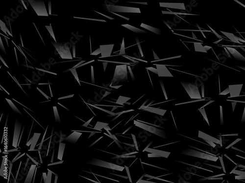 Background with abstract forged carbon fiber vector pattern with randomly arranged dark purple and black fragments, creating a modern and futuristic texture.