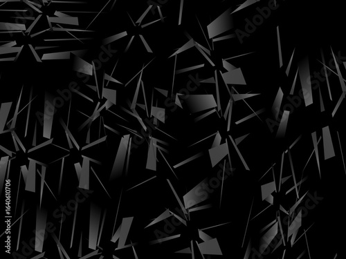 Background with abstract forged carbon fiber vector pattern with randomly arranged dark purple and black fragments, creating a modern and futuristic texture.