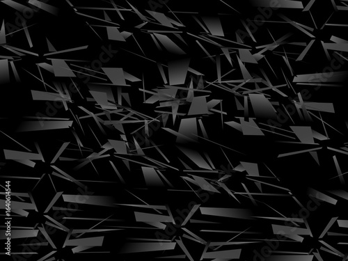 Background with abstract forged carbon fiber vector pattern with randomly arranged dark purple and black fragments, creating a modern and futuristic texture.