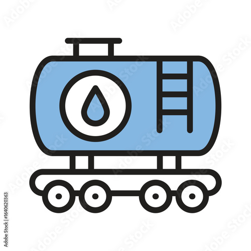 A well designed handy outline icon of patrol tank