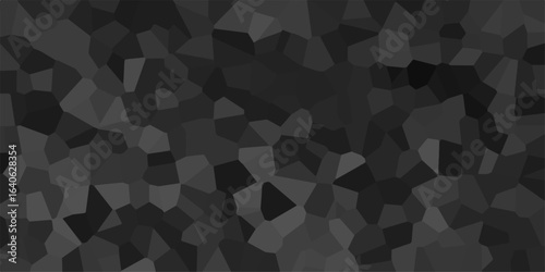Beautiful gray and black crystallized black background. abstract light colorful stone tile pattern. modern wallpaper, trendy simple minimal geometric pastel background vector abstract mosaic backdrop.