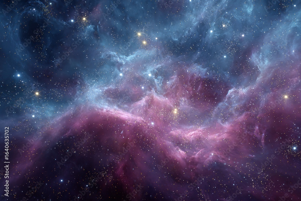 Fototapeta premium Colorful galaxy clouds with vibrant nebula details captured in high fidelity showcasing the beauty of the universe