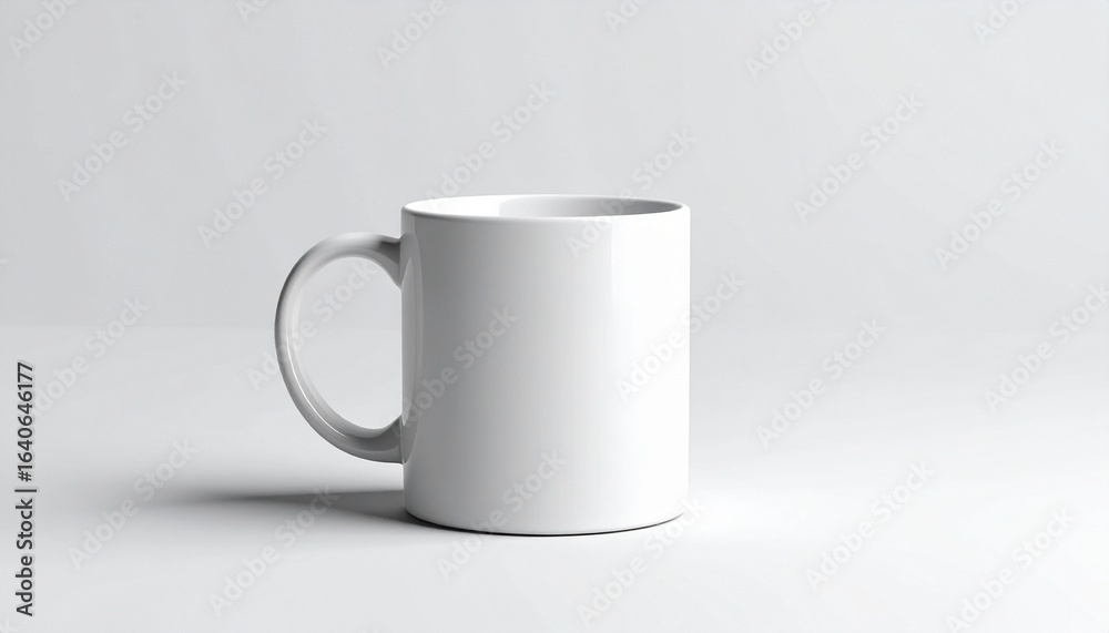 Fototapeta premium empty white cup