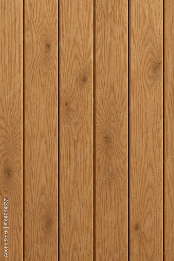 Naklejka premium Wooden planks arranged vertically show a clean, natural texture, highlighting the beauty of wood grain in construction and design.