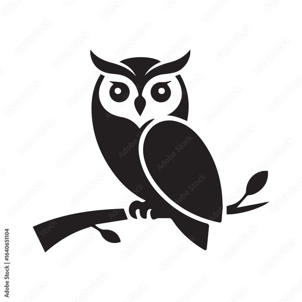Fototapeta premium owl on branch