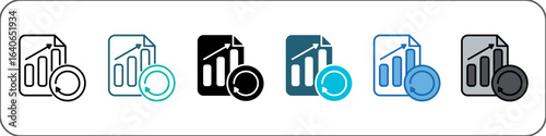 Sustained Growth Icon Pack Multistyle Editable Stroke