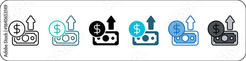 Gains Icon Pack Multistyle Editable Stroke