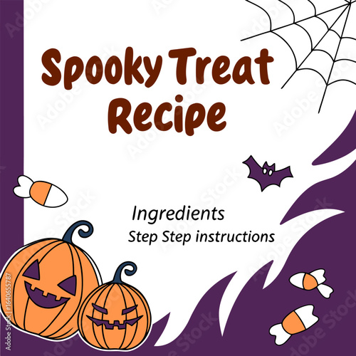 Spooky treat recipe a fun halloween guide featuring jack o lanterns candy corn and bats for deliciously frightening creations