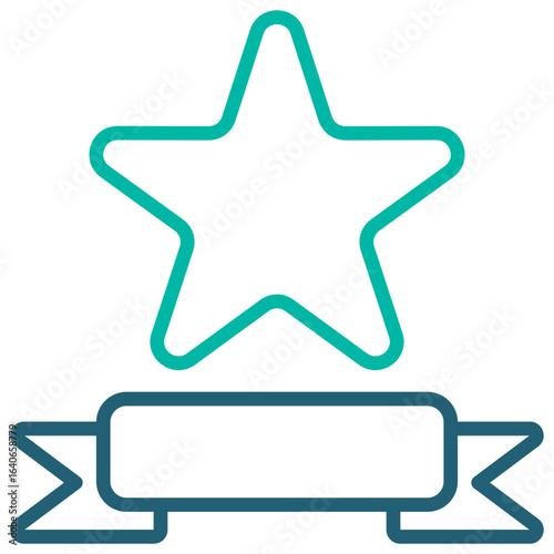 Competitive Outline Blue Icon