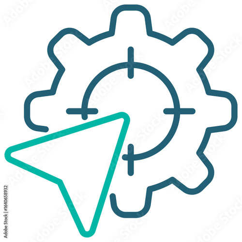 Specific Outline Blue Icon