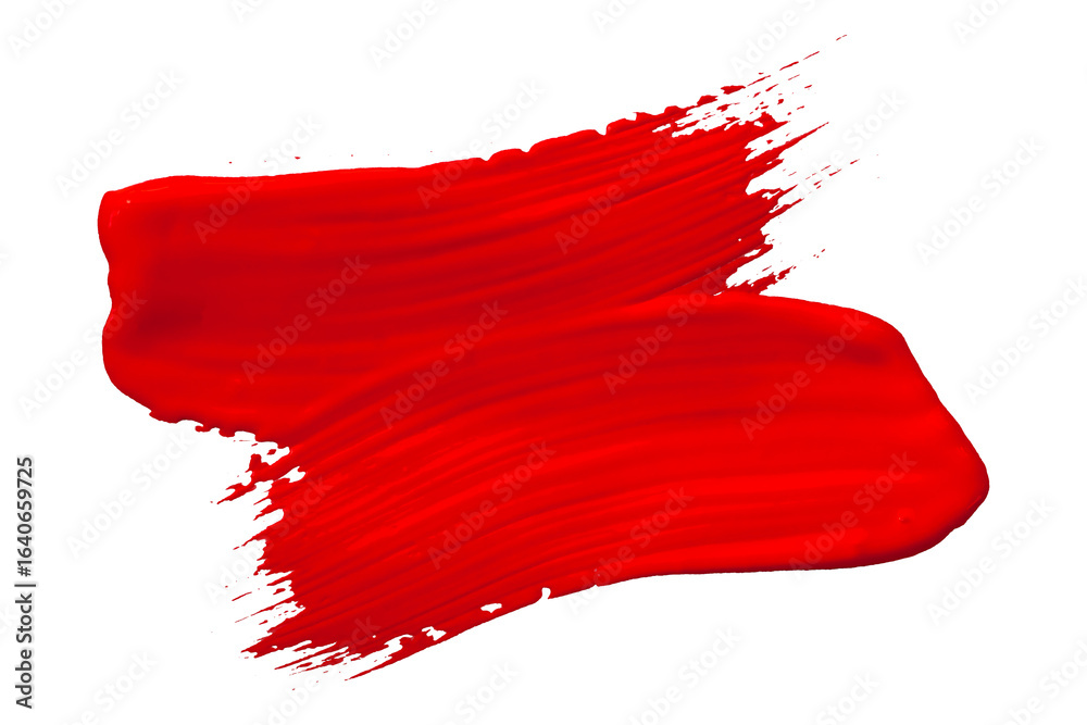 red brush isolated on transparent background red brush isolated on transparent background
