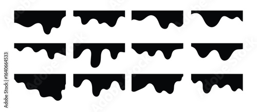 Collection of dividers shape templates. Curve Lines, Wave Collection of Abstract Design Element. Modern separator header for website and app in eps 10.