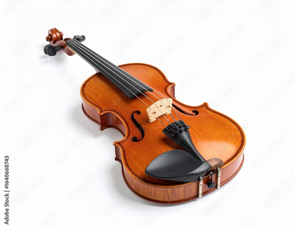 Fototapeta premium violin on white background