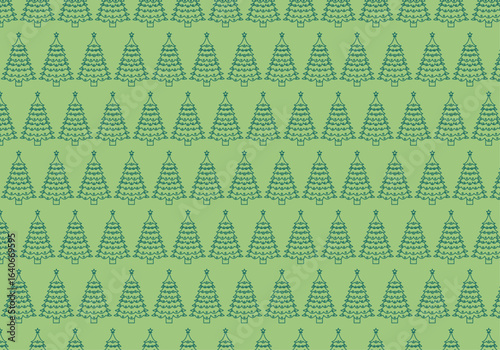 Patrón navideño de silueta de árbol de navidad