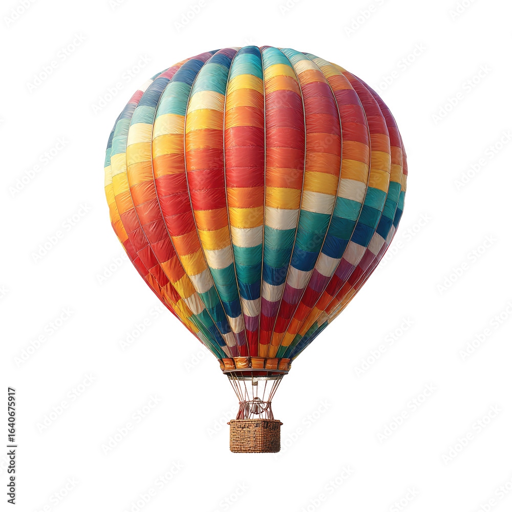 Fototapeta premium Vibrant colorful hot air balloon
