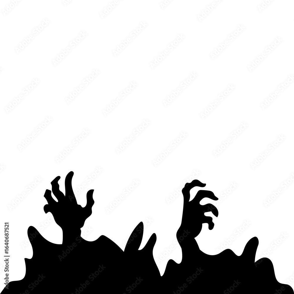 Obraz premium Halloween Zombie Hands