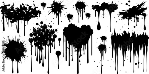 Ink Splatter Collection - Vector Grunge