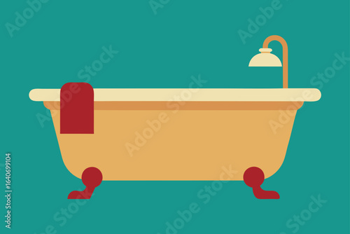 Vintage Inspired Bathroom with Clawfoot Tub