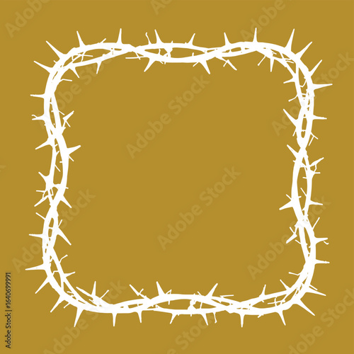barbed wire frame, horror frame grunge spike frame 