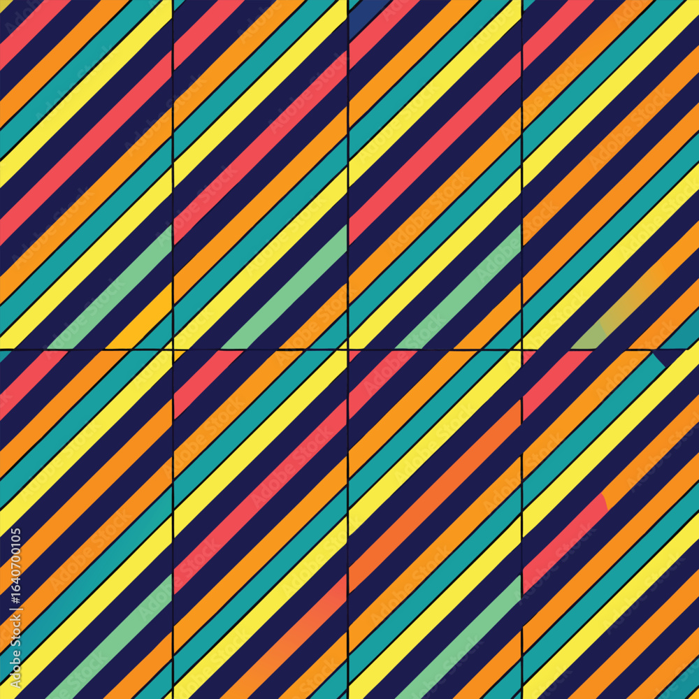 Obraz premium striped seamless geometric patterns