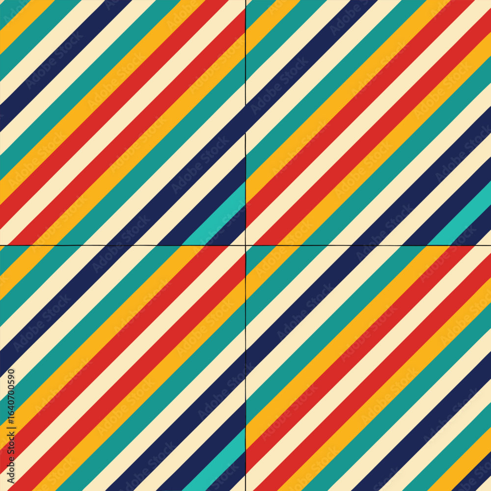 Obraz premium striped seamless geometric patterns