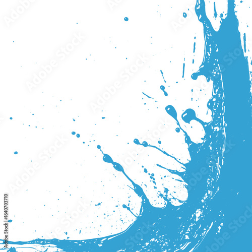 blue water splash abstract water splash