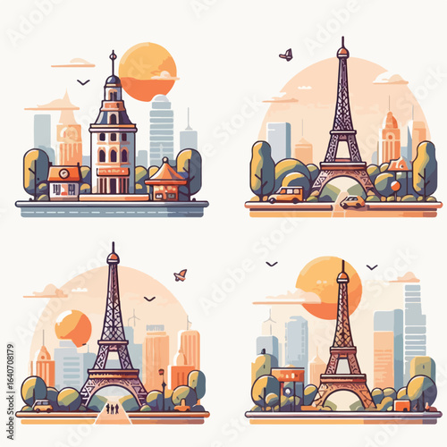 The beautiful Eiffel Tower