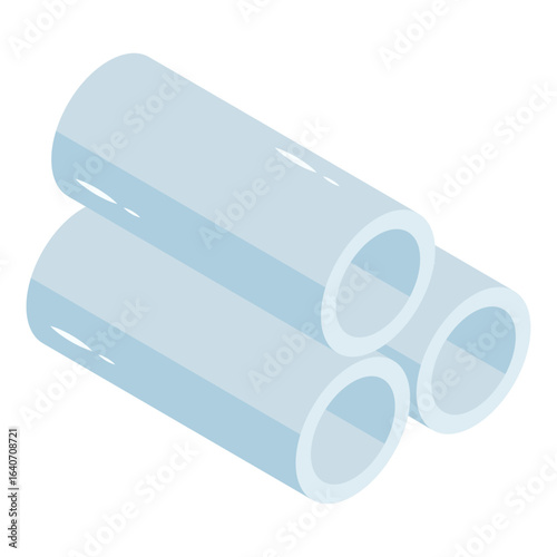 Modern design icon of plumbing pipes