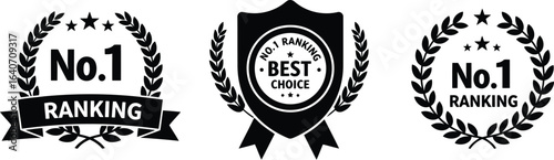 Number 1 ranking badges best choice awards