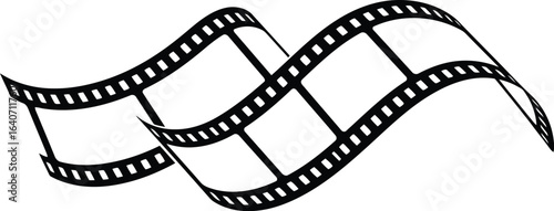 Vintage film reel wave