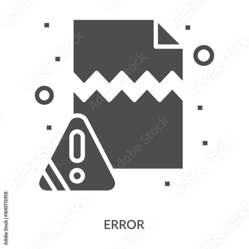 Error Icon Line Style. Design Vector Illustration