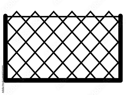 fence icon ector,fence silhouette vector