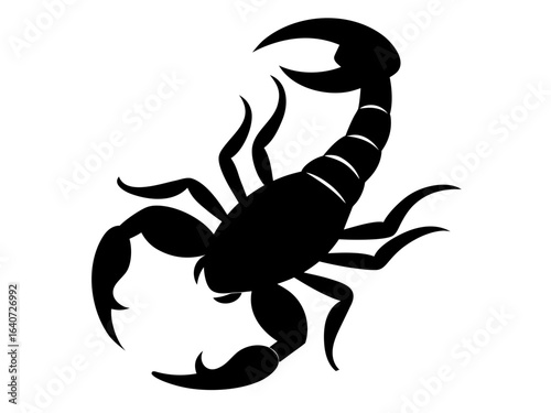 scorpion  silhouette vector   icon