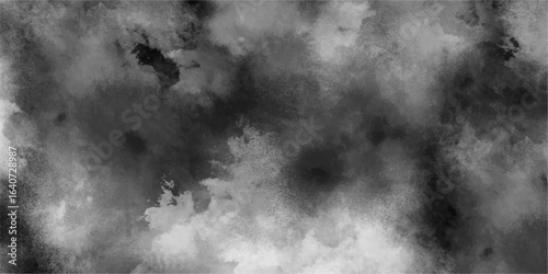 Abstract Dark storm clouds in blue sky with mist. Soft, billowing white and dark gray smoke with dramatic, moody atmosphere. Artistic feel, ideal for backgrounds, overlays. 