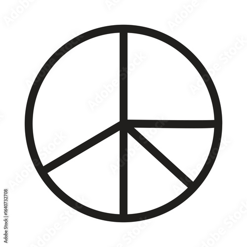 Pie Chart Vector Outline Icon. EPS 10 File 
