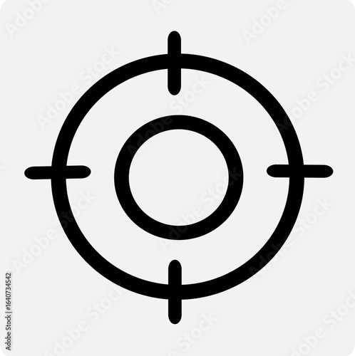 Target Crosshair Icon – Aim, Focus, or Precision Symbol