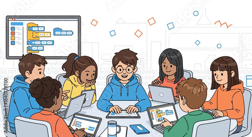Collaborative Coding Workshop For Young Students Learn Software Development